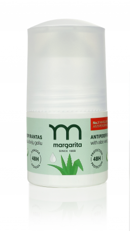 MARGARITA Antiperspirantas nuo prakaito su alavijų geliu 50ml